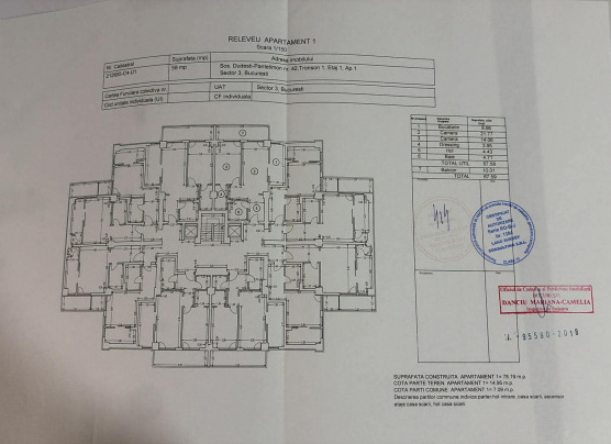 Apartament 2 camere Pantelimon Rams Residence etaj 1 bloc 2019